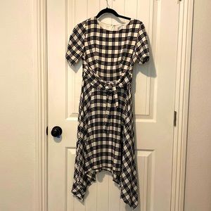 Pattern high low dress